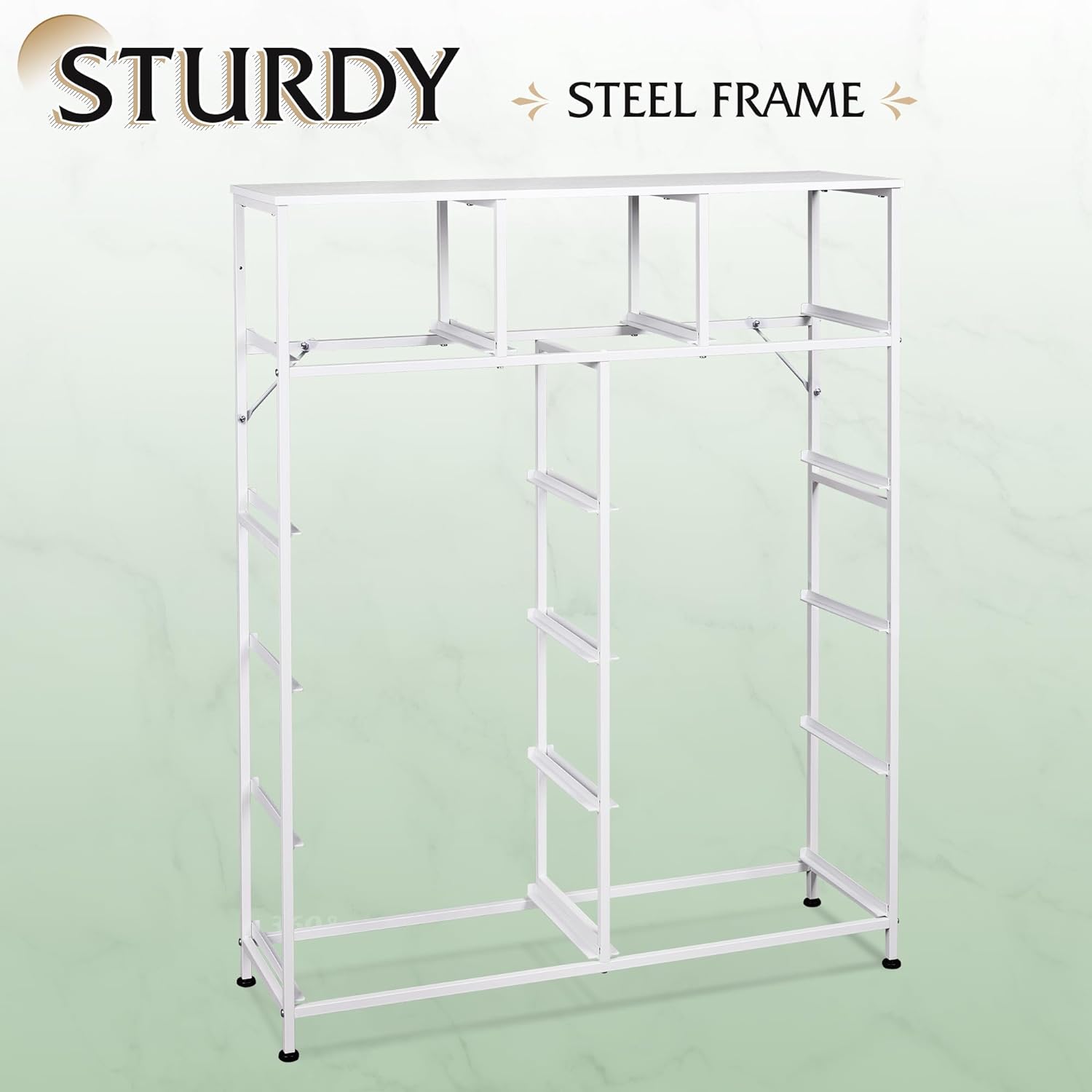 Storage Organizer Unit with 11 Fabric Bins, Storage Drawers Organizer with Steel Frame, Tall Storage Tower Organizaton wourant