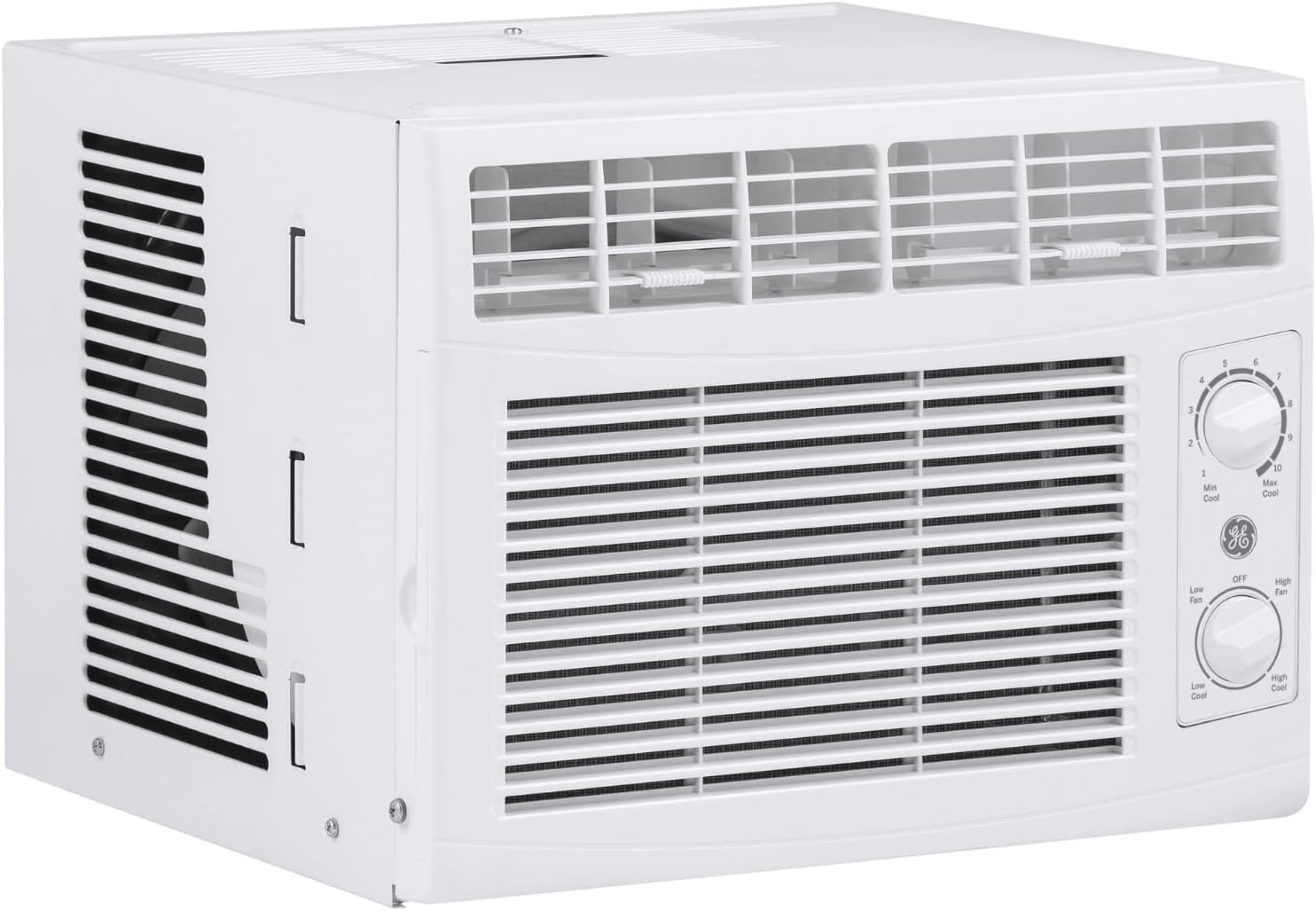 GE Window Air Conditioner Unit, 6,000 BTU for Small Rooms up to 250 sq ft. with Adjustable Fan and Cooling Settings, Perfect for Small Bedroom or Living Room, Easy Install Kit Included, White wourant