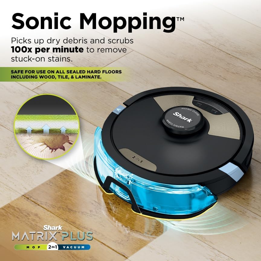 Robot Vacuum & Mop Combo, Powerful Suction, Matrix Plus, 60-Day Debris Capacity, HEPA Bagless Self Empty Base, Sonic Mopping, Home Mapping for Pet Hair - Carpets & Hardfloor, AV2610WA wourant