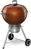 Weber Original Kettle Premium Charcoal Grill, 22-Inch, Black Outdoor BBQ Grill with Built‑In wourant