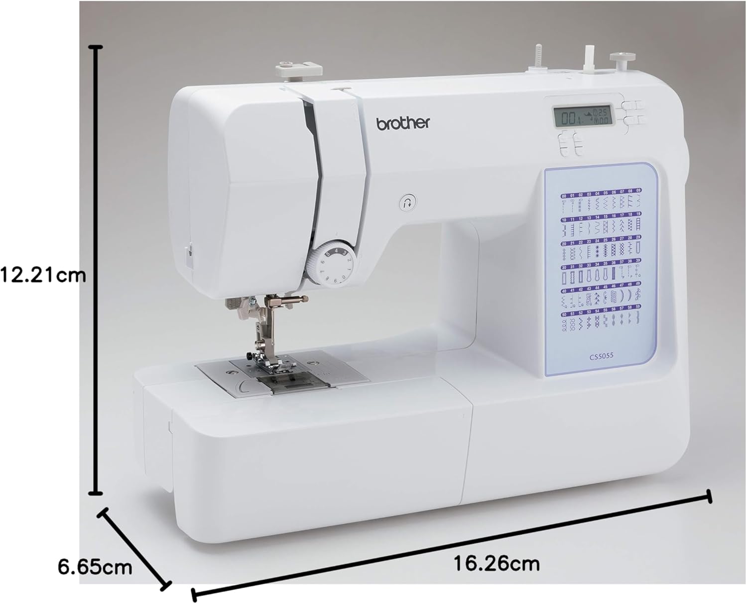 Brother CS5055 computerized sewing machine, 60 built-in stitches, LCD display wourant