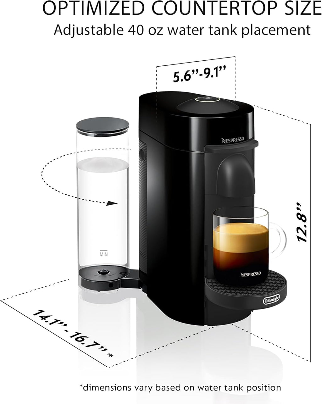 Nespresso Vertuo Plus Coffee and Espresso Maker by De'Longhi, Grey wourant