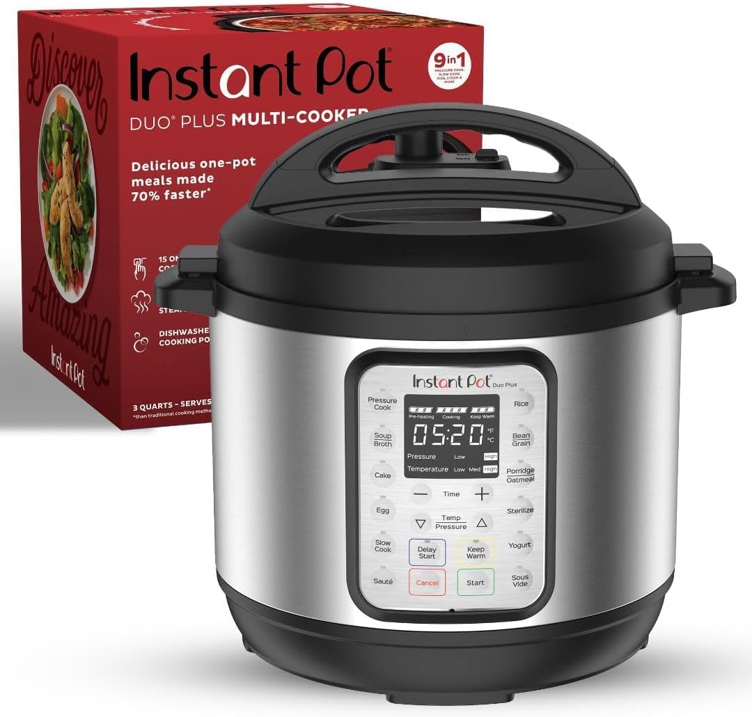 9-in-1 Multicooker, Pressure Cooker, Slow Cook, Rice Maker, Steamer, Sauté, Yogurt, Warmer & Sterilizer, Includes App With Over 800 Recipes, Stainless Steel, 6 Quarts wourant