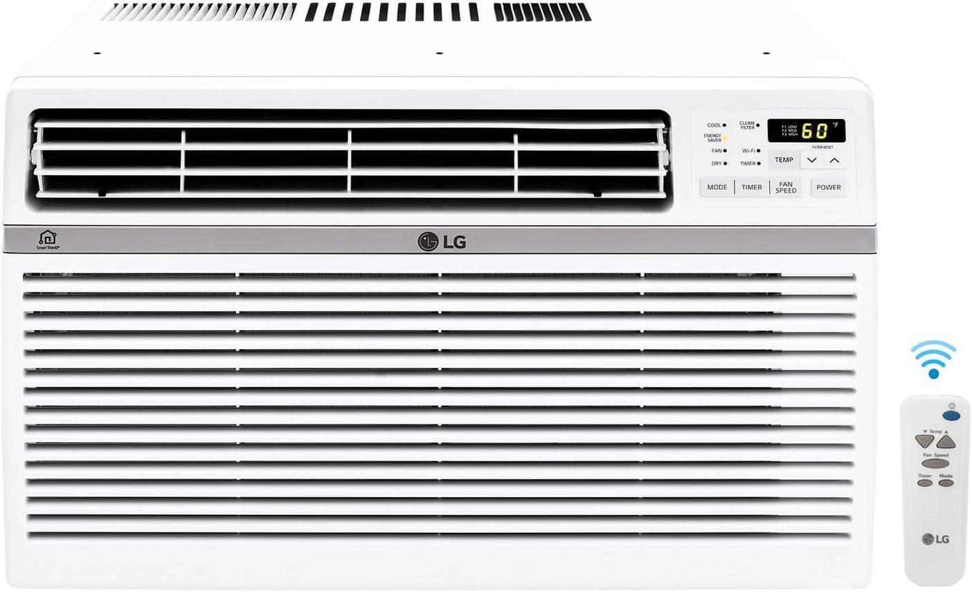 LG 6,000 BTU Window Air Conditioner, 115V, Cools 250 Sq.Ft. for Bedroom, Den wourant