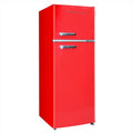 Frigidaire EFR753 2 Door Apartment Size Refrigerator with Freezer Retro Chrome Handle wourant
