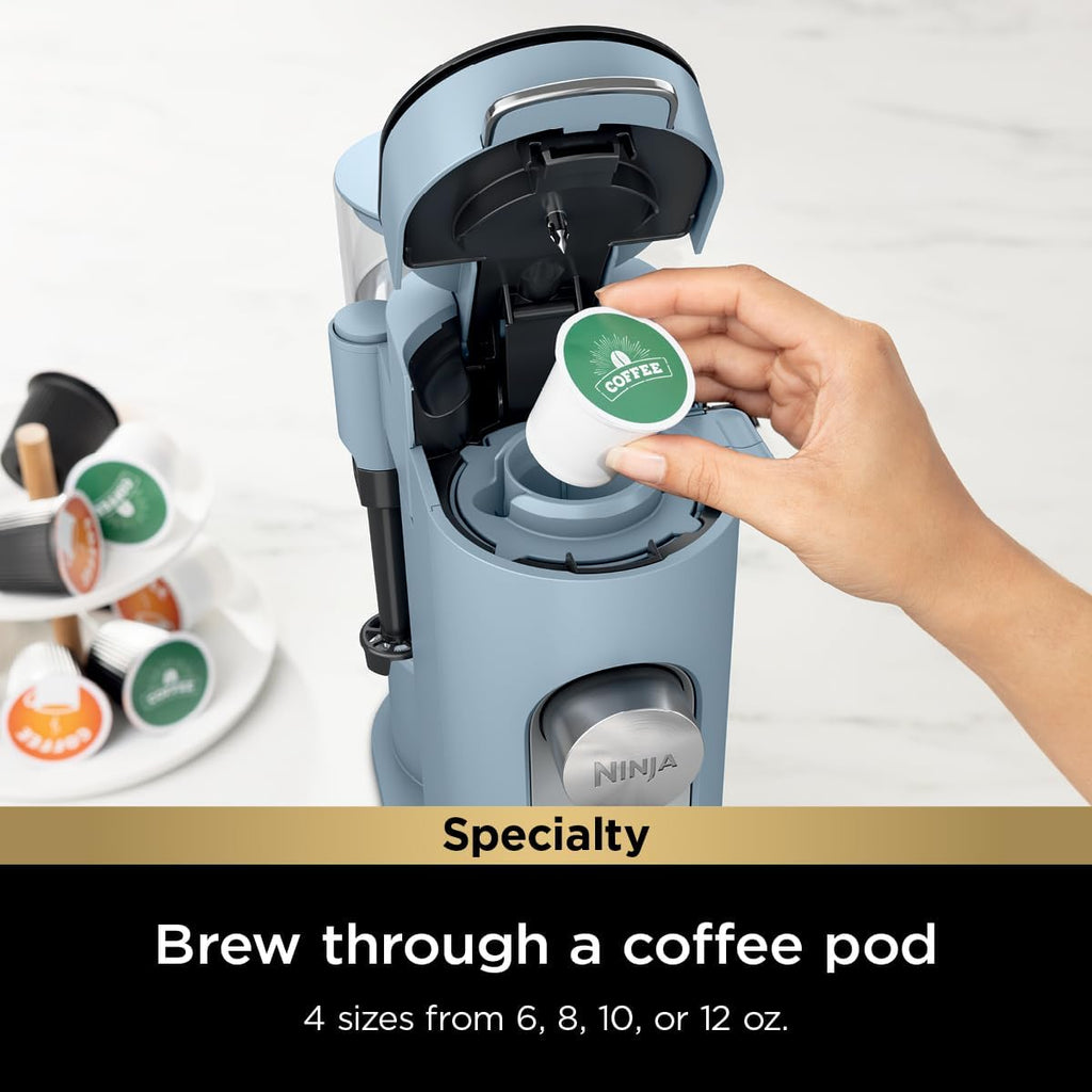 Ninja | Coffee Maker | Single Serve |Brew with Coffee Pods & Grounds| Compatible with K-Cup Coffee Pods | 4 Brew Styles, up to 24oz Cup Sizes & 56oz Removable Reservoir | Black | PB051 wourant