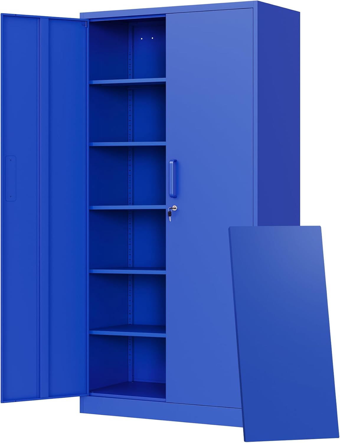 Letaya Metal Garage Storage Cabinets with Lock-72 Tall Tool Organizer Steel Lockers wourant