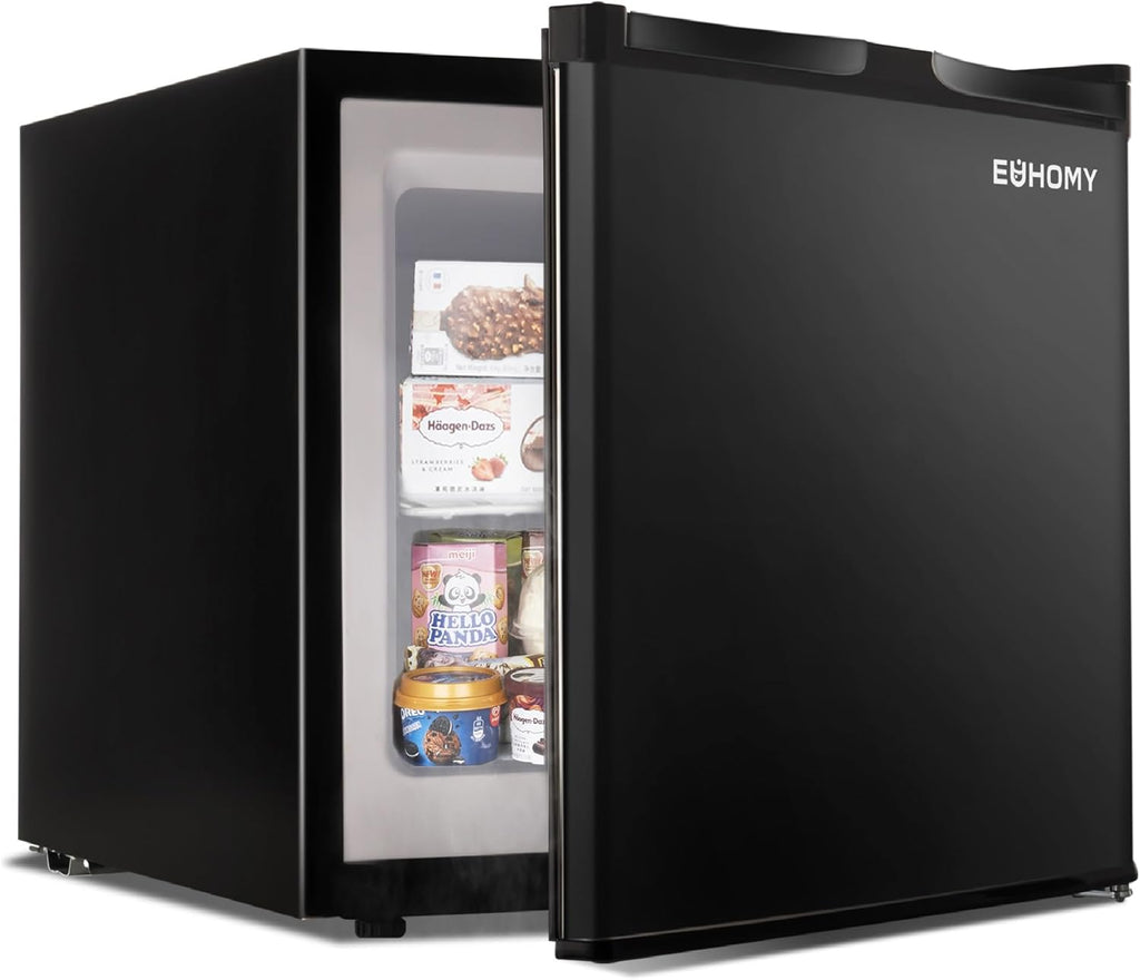 Upright freezer, 3.0Cubic Feet, Single Door Compact Mini Freezer with Reversible Door Small freezer for Home/Dorms/Apartment/Office wourant
