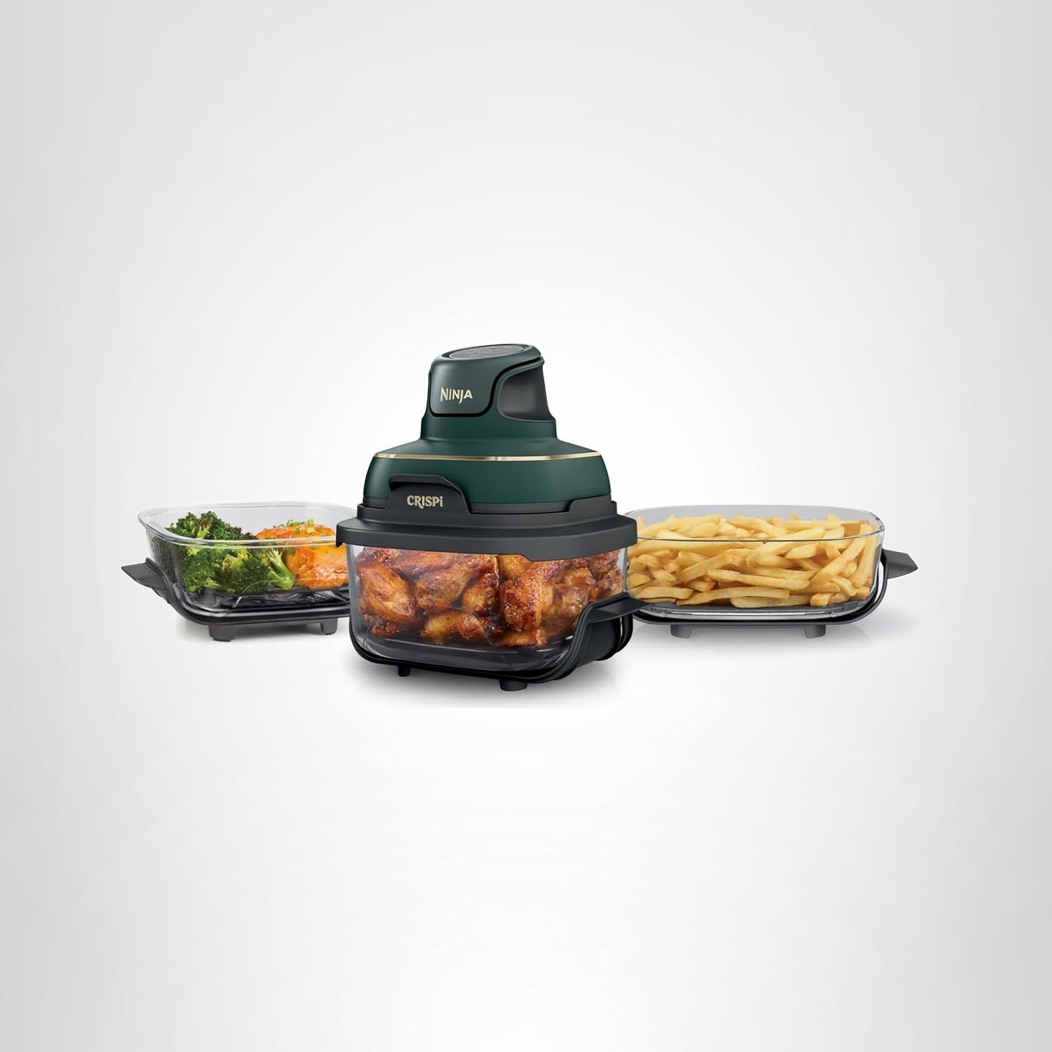 Ninja Crispi 4-in-1 Glass Air Fryer 4QT Glass Containers Microwave,Freezer,Dishwasher Safe wourant