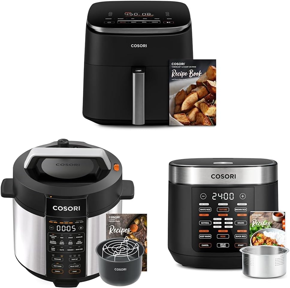 COSORI 6-Quart Stainless Steel Pressure Cooker Multi-Function Cooker with Ceramic Inner Pot for Rice, Slow Cooking, Sous Vide, and Stir-frying wourant