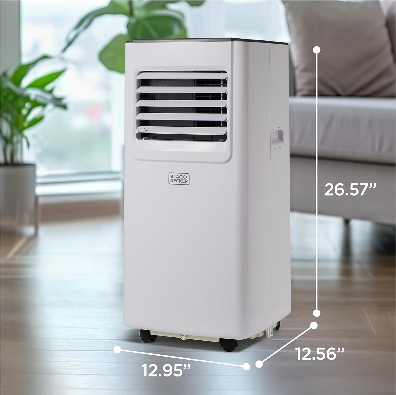 BLACK+DECKER 8,000 BTU Portable Air Conditioner with Wifi & Remote Control, 3-1-in AC, Fan & Dehumidifier, with App, Alexa & Google Assistant, Window Kit woonhhop