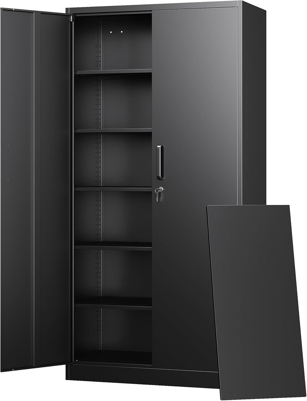 Letaya Metal Garage Storage Cabinets with Lock-72 Tall Tool Organizer Steel Lockers wourant