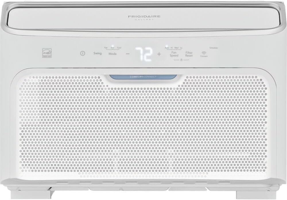 Frigidaire GHWQ103WC1 Inverter Quiet Temp Room Air Conditioner, 10,000 BTU with Wi-Fi Connected, Works with Alexa, Energy Star Certified, Easy-to-Clean Washable Filter, in White wourant