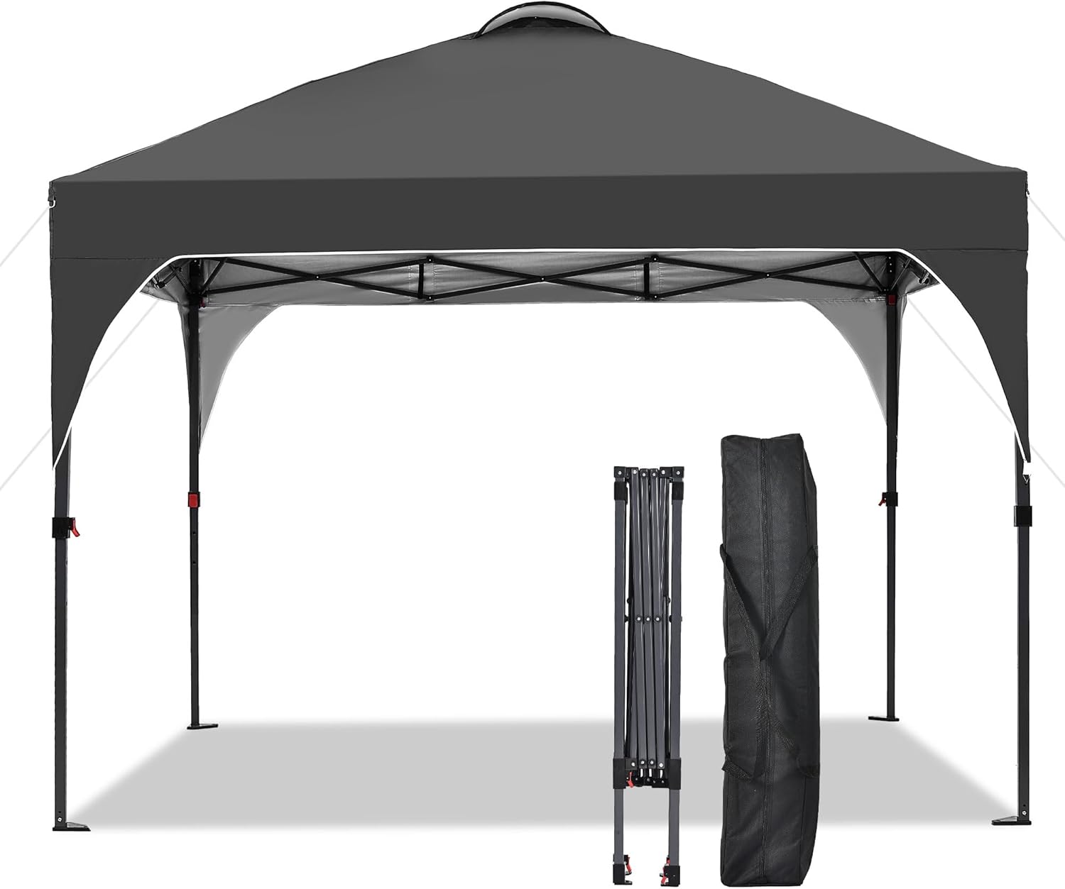GDY 12x12 Pop Up Canopy Tent with 4 Sidewalls, Easy Set up with One Push Lift Gazebo wourant
