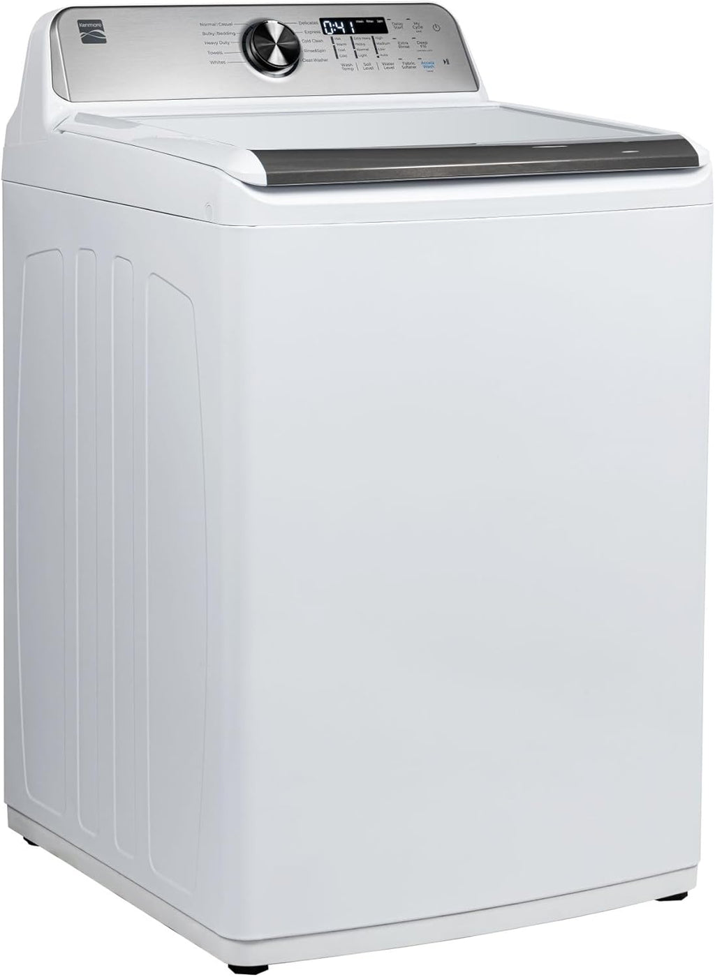 4.5 cu. ft. Top Load Washer with Triple Action Impeller for Tough Dirt & Stains-Reduce Laundry Time with Accela and Express Wash-LED, White wourant