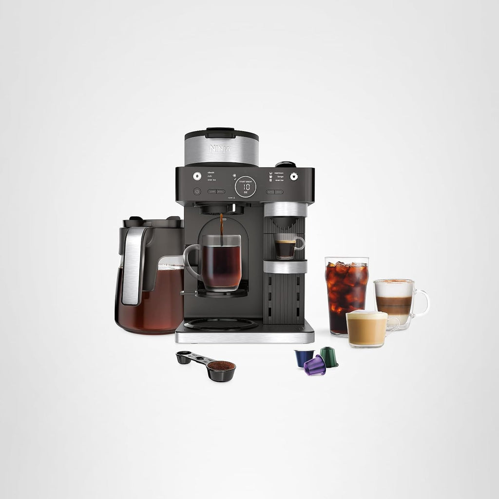 Ninja Espresso & Coffee Maker & Barista System 3 Espresso Brew Styles Single-Serve Coffee wourant