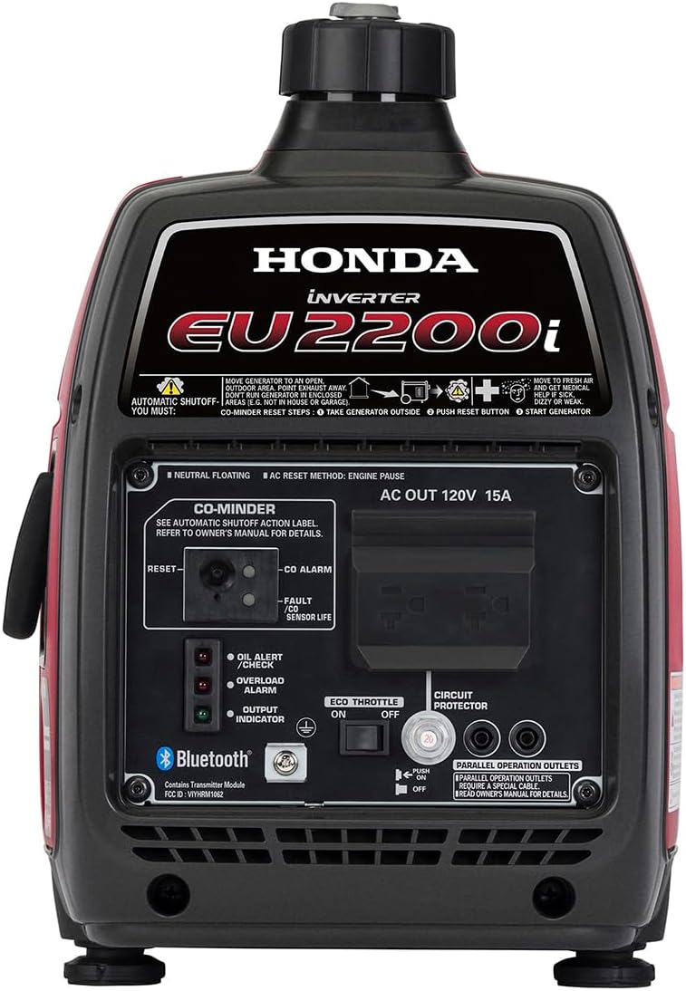 Honda 664240 EU2200i 2200 Watt Portable Inverter Generator with Co-Minder wourant