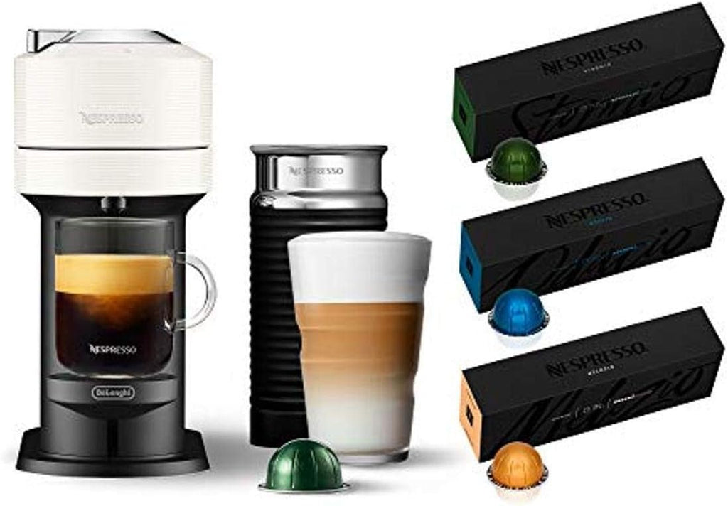 Nespresso Vertuo Next Coffee and Espresso Maker by De'Longhi, White wourant