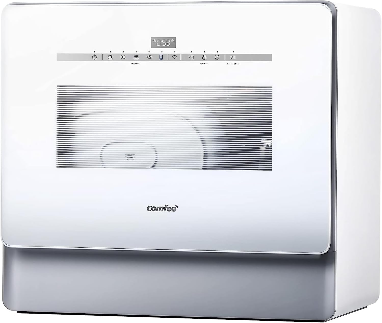 COMFEE' Portable Dishwasher Countertop with 5L Built-in Water Tank Mini Dishwasher for RVs