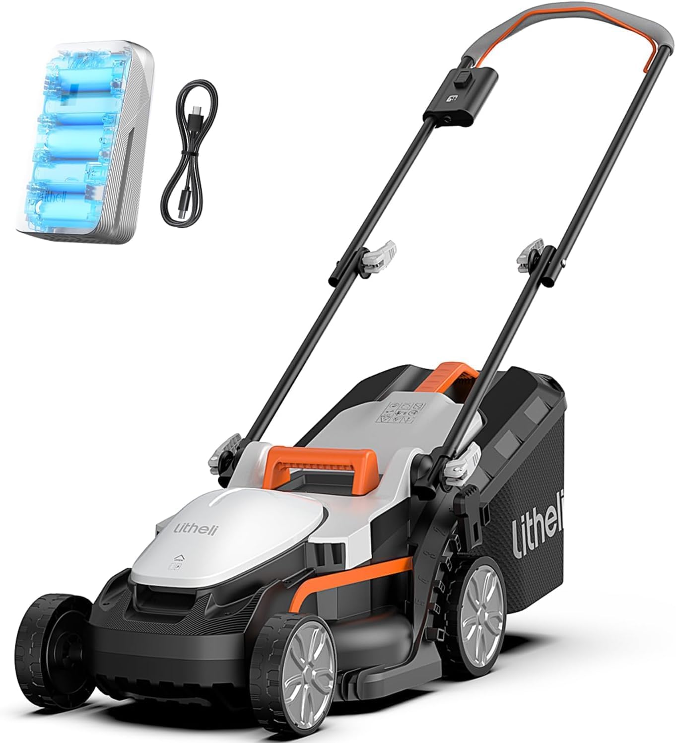Litheli Cordless Lawn Mower 13 Inch, U20 Handy+ 20V Electric Lawn Mowers for Garden wourant