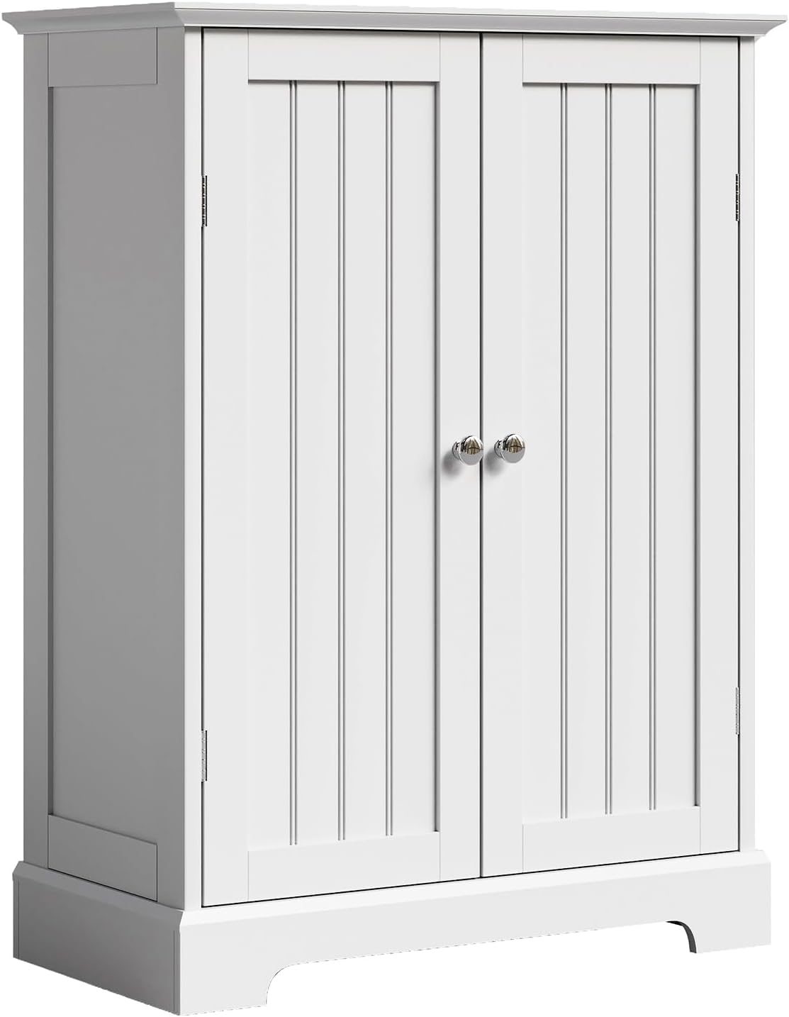 ChooChoo Bathroom Floor Cabinet, Modern Bathroom Storage Cabinet with 4 Door wourant