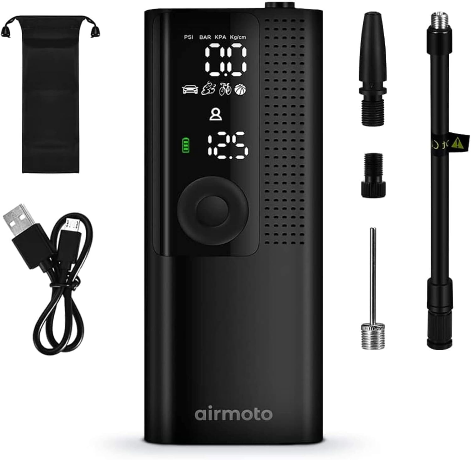 Power Kit Bundle Deal - 2-Pack - Tire Inflation Portable Air Compressor with Power Kit for Charging at Home and on the Road - Cordless Air Pump for Car Tires, Motorcycles, Bicycles wourant