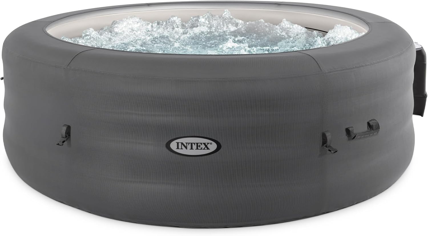 INTEX 28483E SimpleSpa Inflatable Hot Tub 4 Person Bubble Massage Spa: Includes Insulated wourant