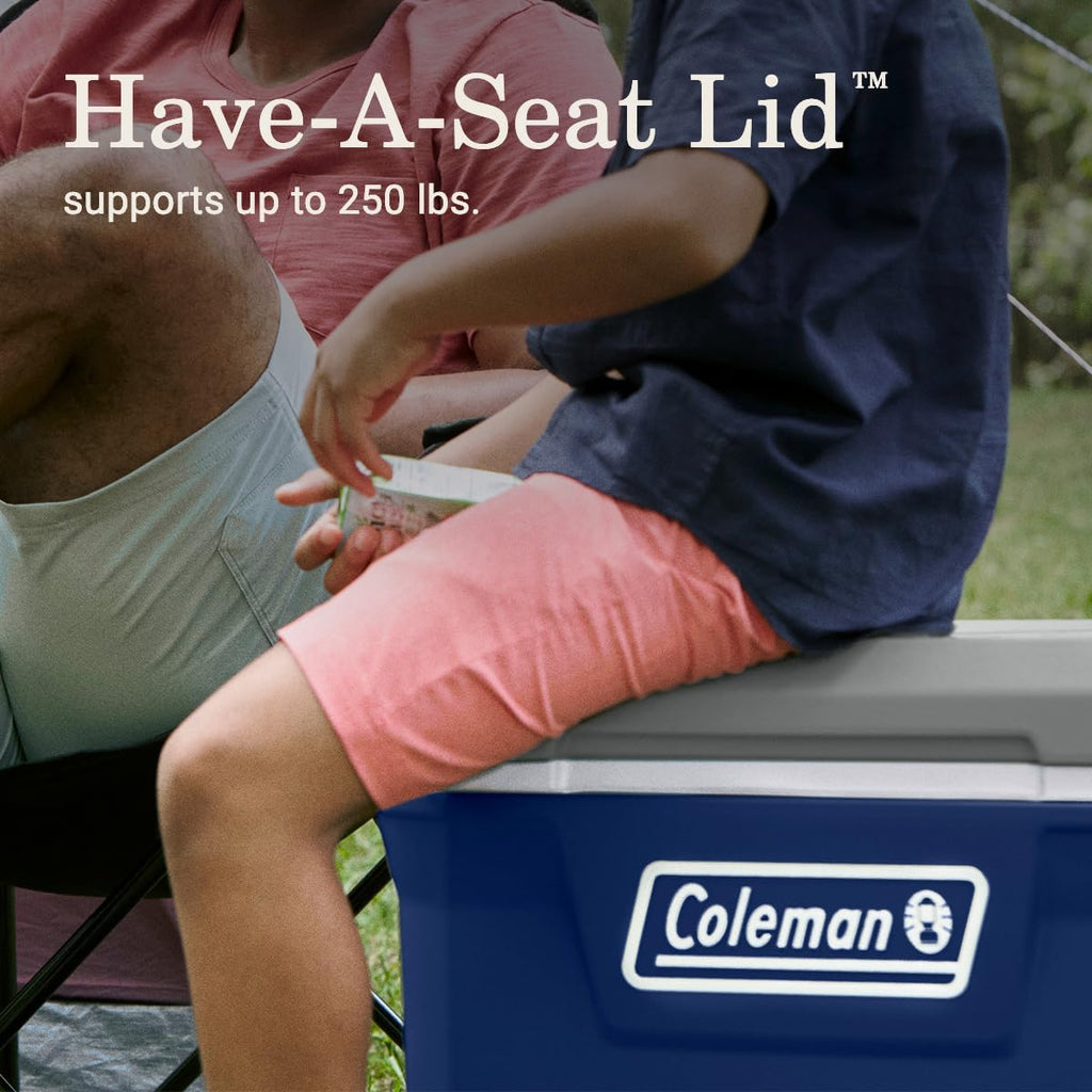 Coleman Classic Series Insulated Portable Wheeled Cooler, Leak-Resistant Outdoor Hard Cooler Keeps Ice up to 5 Days, 100-Quart wourant