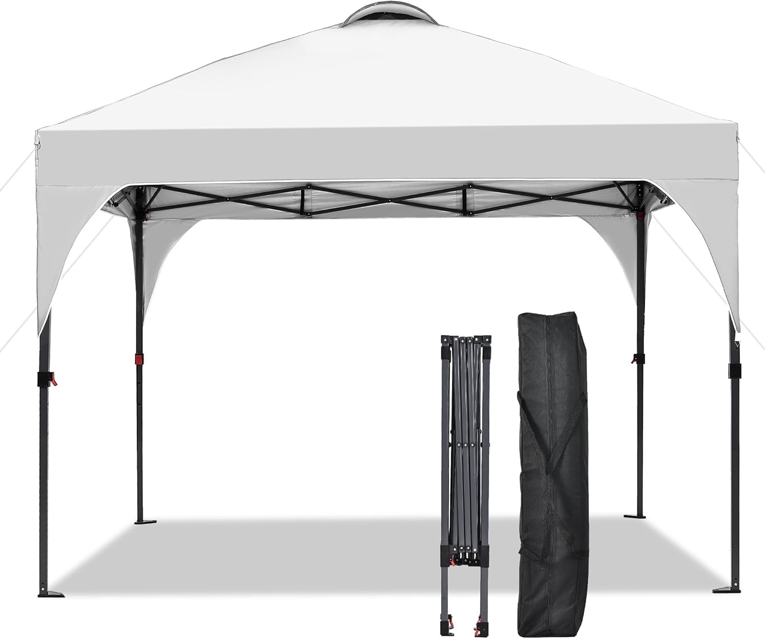 GDY 12x12 Pop Up Canopy Tent with 4 Sidewalls, Easy Set up with One Push Lift Gazebo wourant