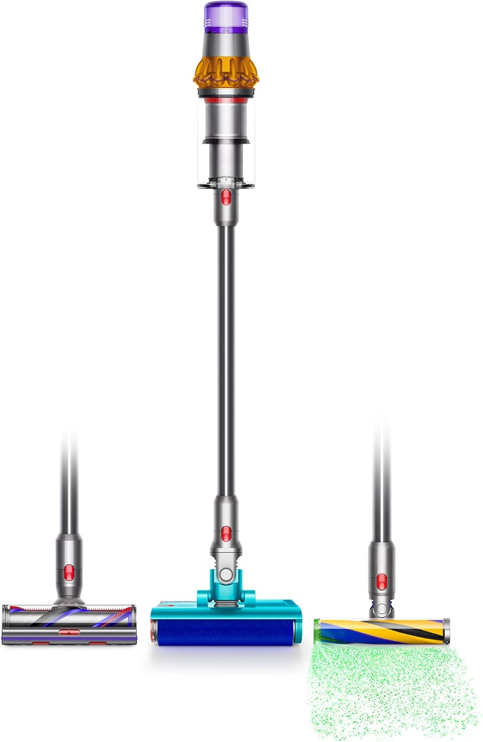 Dyson V15 Detect Plus Cordless Vacuum, Illumination Reveals dust, 240AW, 3 Power Modes, Up to 60 Minutes,² Deep Cleans Hard Floors and Carpets, Detangles pet Hair, Converts to Handheld woonhhop