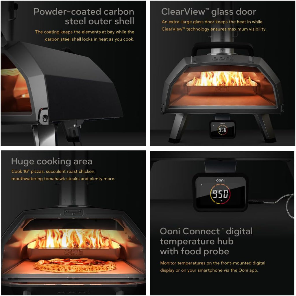 Ooni Karu 12 Multi-Fuel Outdoor Pizza Oven 12 Inch Pizzas in 60 Seconds Portable Wood wourant