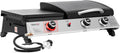Royal Gourmet PD1305H 3 Burner Propane Gas Grill and Griddle Combo Lid 3-in-1 Grill Griddle Combo wourant