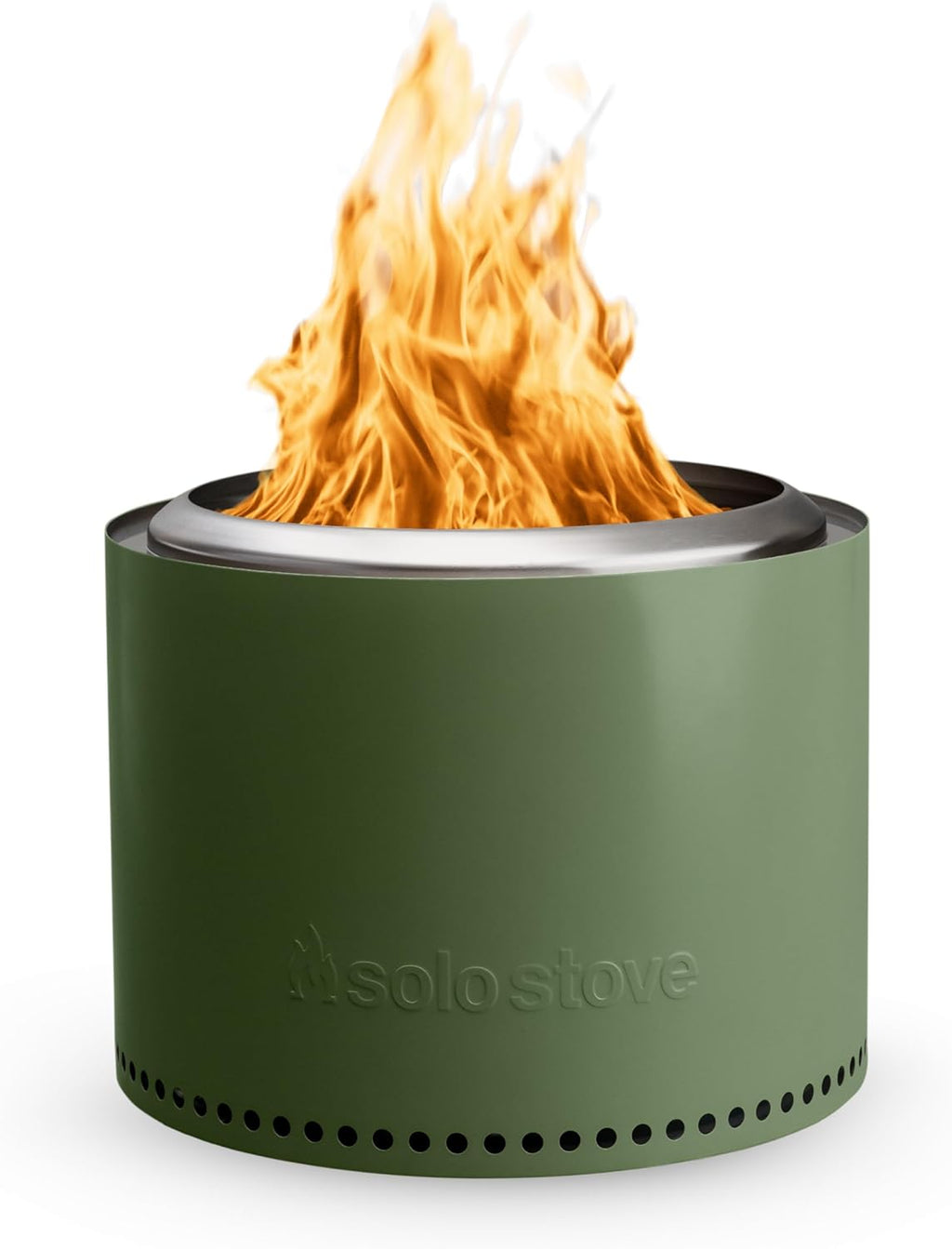 Solo Stove Bonfire 2.0 with Stand, 19.5 Inch Smokeless Fire Pit with Removable Ash Pan - Portable Outdoor Fire Pit - Stainless Steel Wood Burning Fireplace, Ideal for 4-6 People, 21.75 lbs wourant