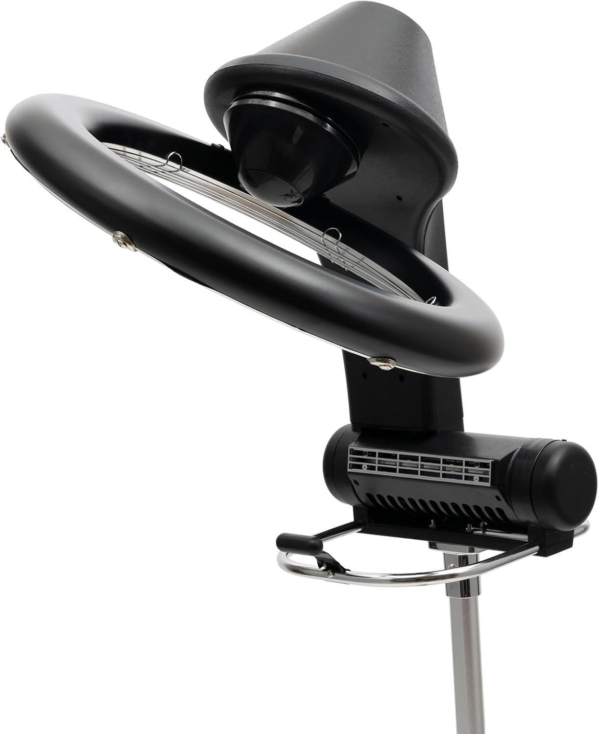 Hair Dryer, 1200W Hair Salon Color Processor Dryer with Infrared Technology, 6 Modes, 360 Efficient Heating, Adjustable Height, Rolling Base for Salon & Home Use, Quiet Care, Black wourant