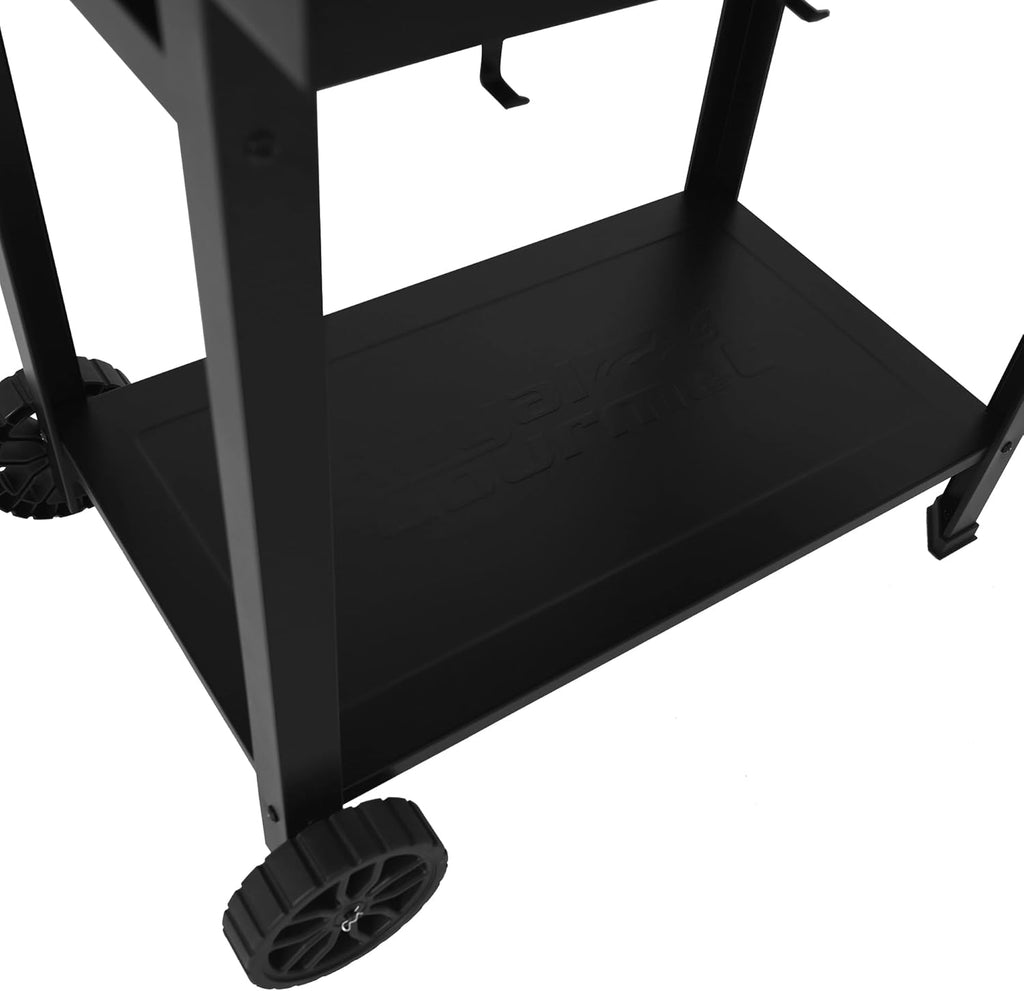 Royal Gourmet CC1830T 30-Inch Barrel Charcoal Grill with Warming Rack & Front Storage Basket, Outdoor BBQ Grill with 627 sq. in. Grilling Area for Backyard Barbecue Cooking Party, Black wourant