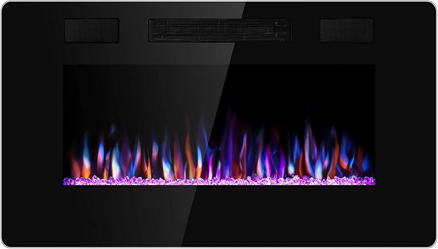 Antarctic Star 42 Inch Electric Fireplace in Wall Recessed and Wall Mounted Fireplace Heater wourant