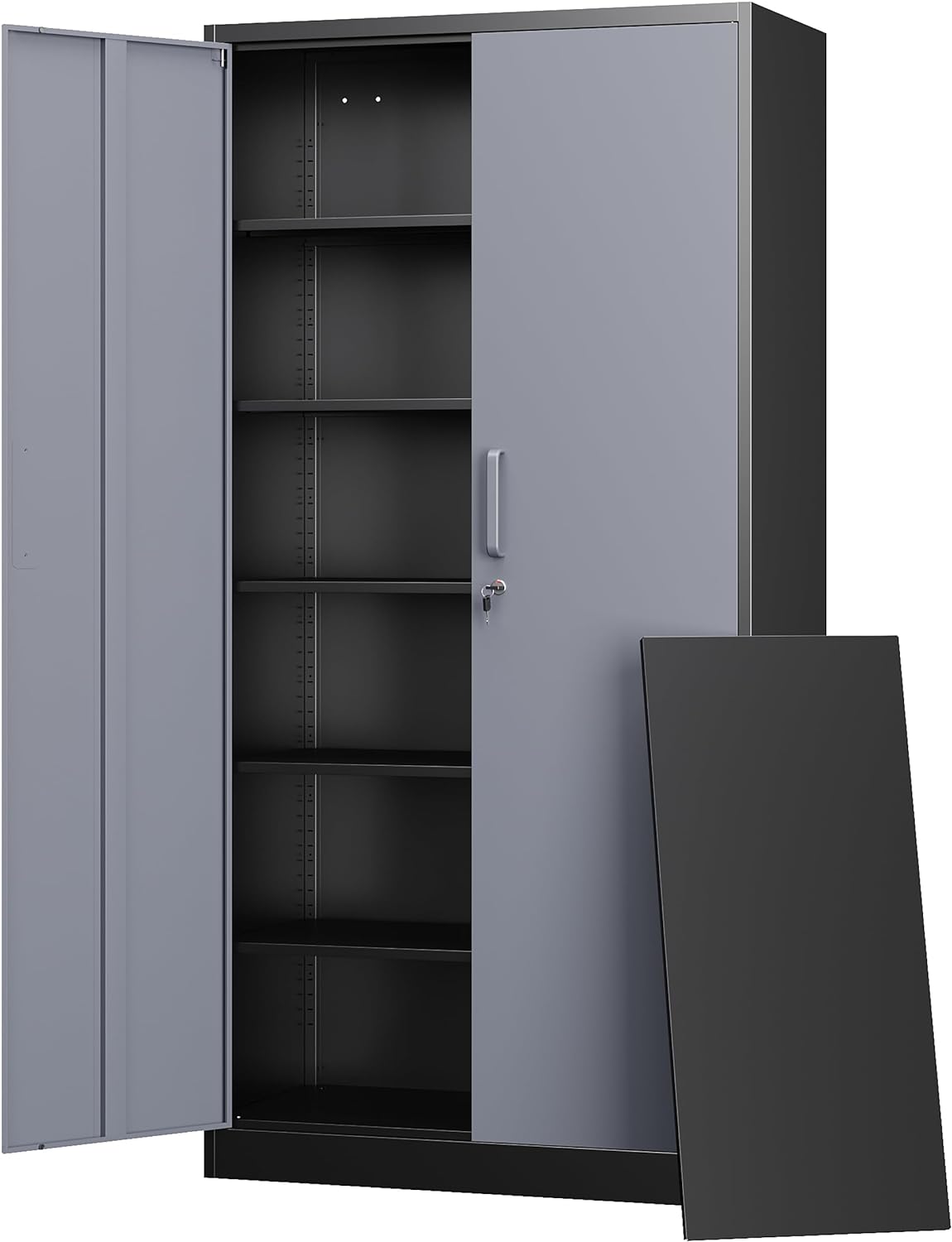 Letaya Metal Garage Storage Cabinets with Lock-72 Tall Tool Organizer Steel Lockers wourant