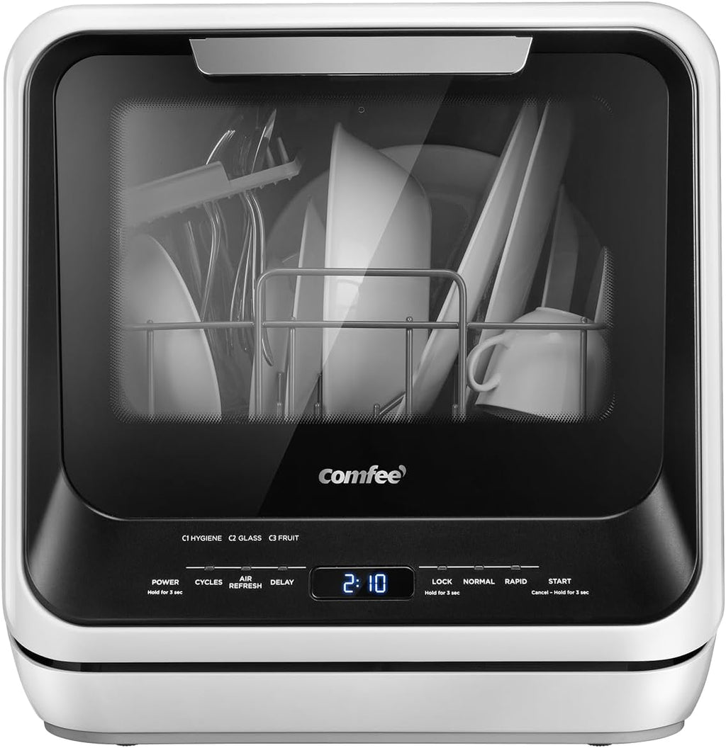 COMFEE' Portable Mini Dishwasher Countertop with 5L Built-in Water Tank wourant