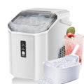 Antarctic Star Countertop Ice Maker with Soft Chewable Pellet Ice, 34lbs/24Hrs, One-Click Operation, Self-Cleaning Portable Peddle Ice Machine with Ice Scoop for Kitchen,Office,Bar,RV (Grey) woonhhop