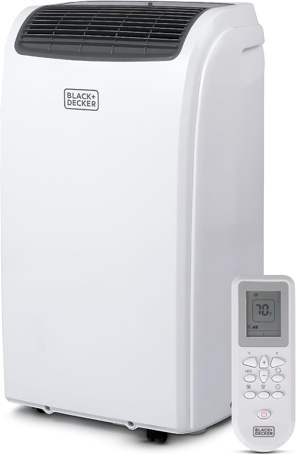BLACK+DECKER Smart Portable Air Conditioner, 12,000 BTU for Rooms up to 550 Sq. Ft., Smart Portable AC with Follow Me Remote and Window Kit, BPACT12WT, White woonhhop