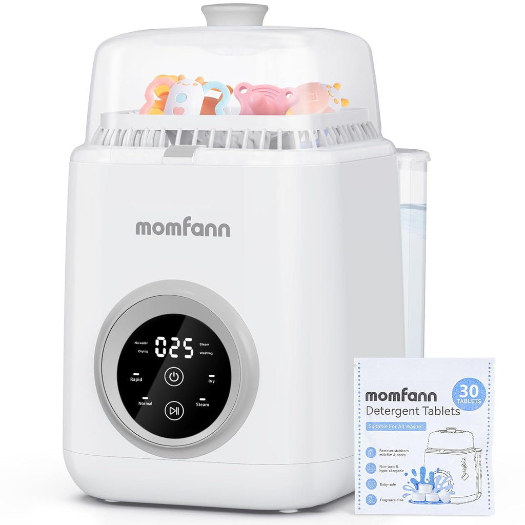 Baby Bottle Washer-19 Min Rapid Wash, Sterilizer and Dryer, All-in-One Cleaner, Bottles, Pump Parts & Baby Essentials wourant
