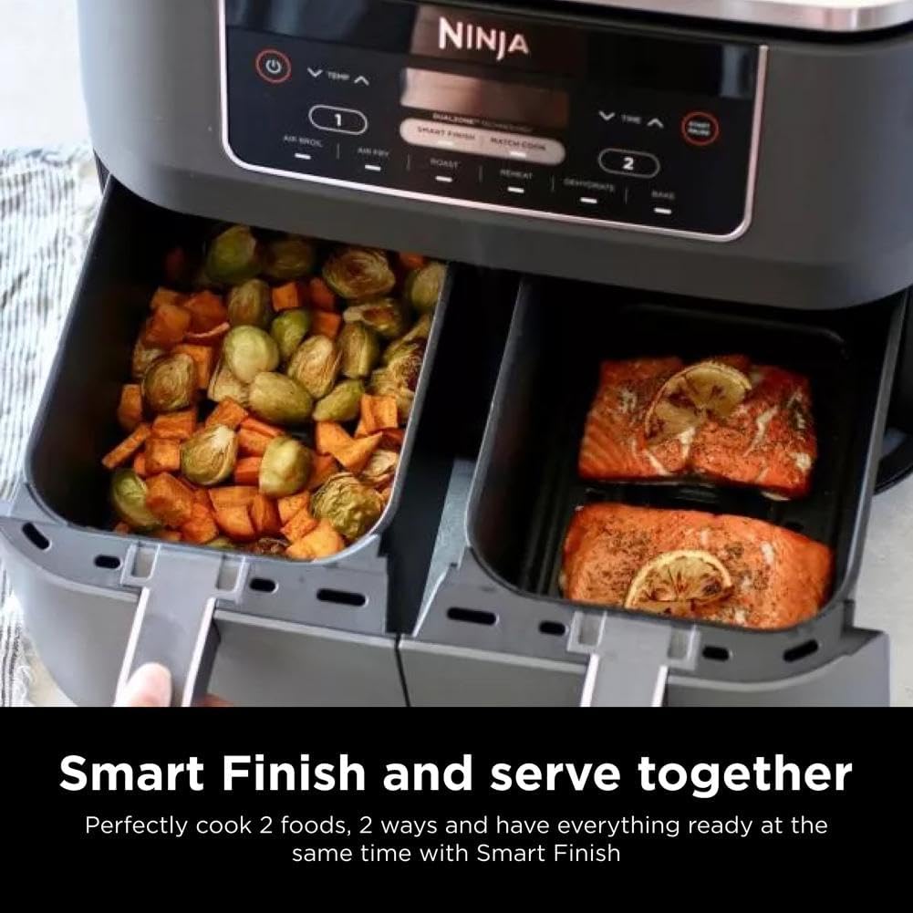 Ninja Foodi 6-in-1 FlexBasket Air Fryer with 7-Quart MegaZone and Basket Divider wourant
