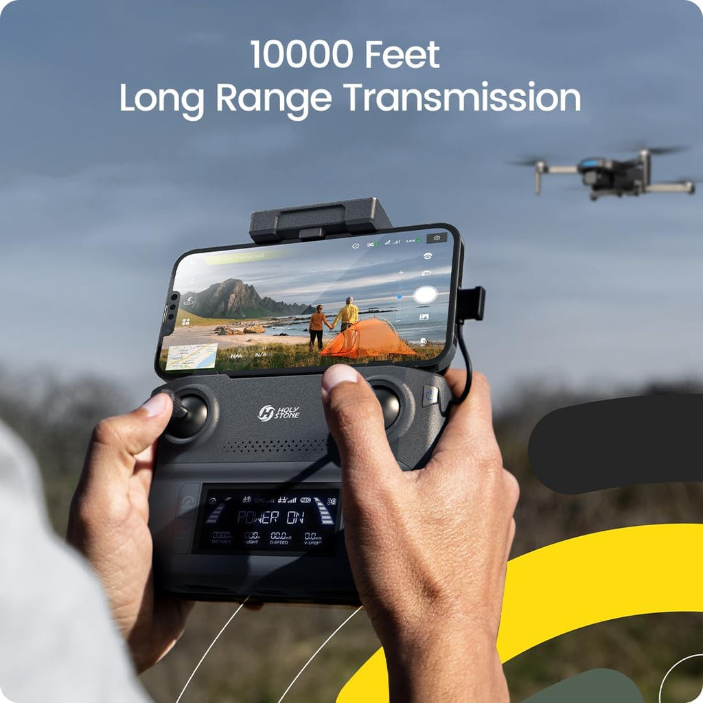Holy Stone GPS Drone with 4K UHD Camera for Adults Beginner; HS360S 249g Foldable FPV RC Quadcopter with 10000 Feet Control Range, Brushless Motor, Follow Me, Smart Return Home, 5G Transmission wourant