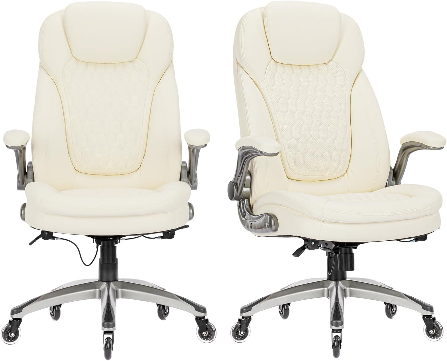 Executive Office Chair Computer Desk Chair Swivel Home Office Chair Upgraded Casters wourant