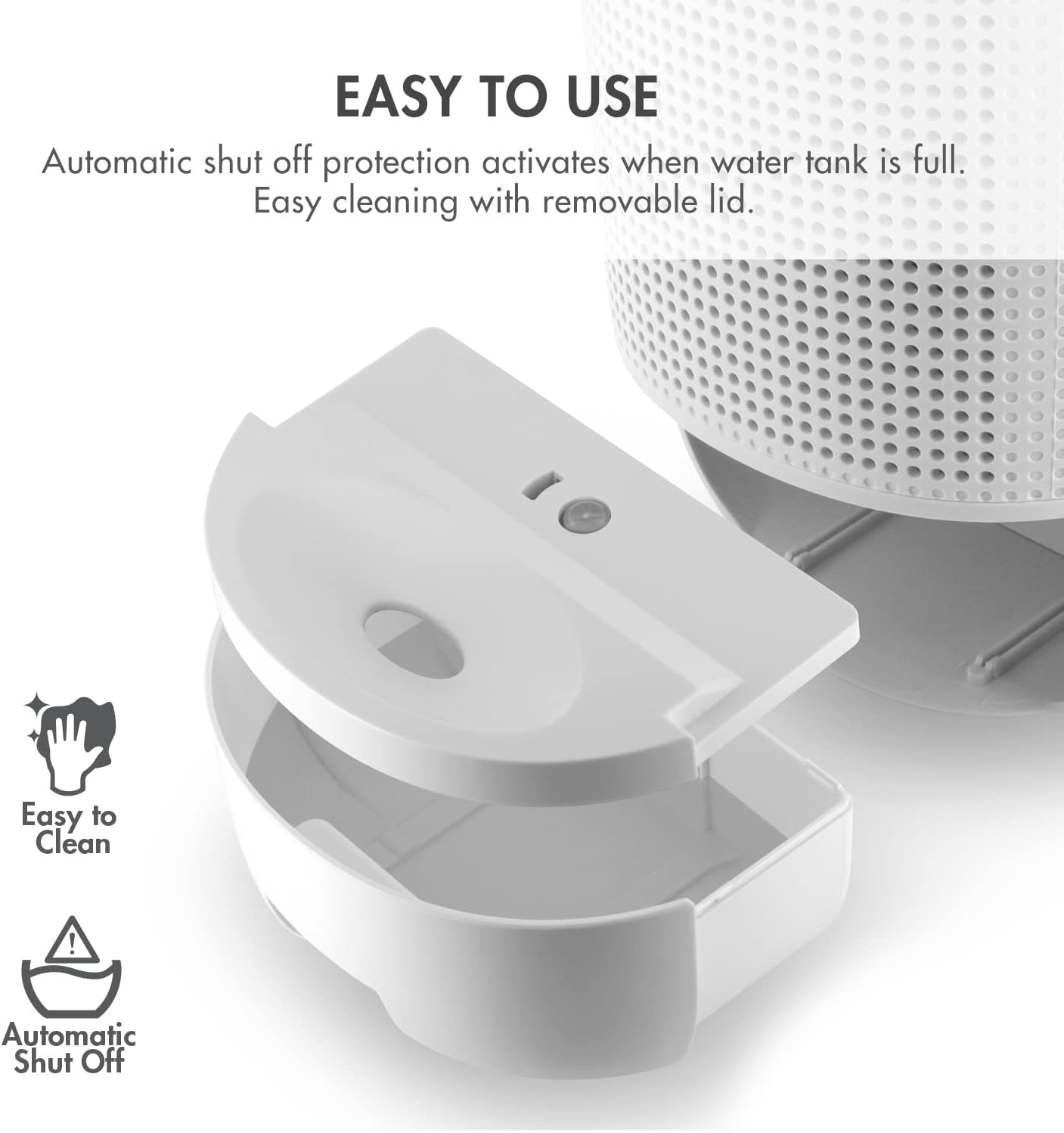 Sorbi 1000ml Air Dehumidifier w/Purifying Function, True HEPA Filter, Auto Shutoff, Touch Control Adjustable Air Speed, Ultra-Quiet, Ideal for Closets & Bathrooms wourant