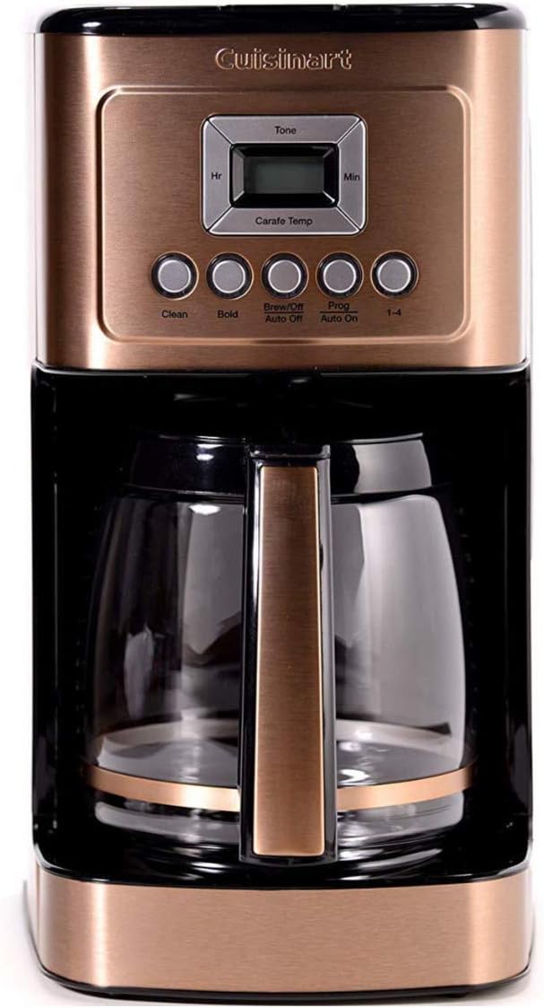 Cuisinart 14-Cup Coffee Maker, Programmable PerfecTemp Glass Carafe Coffee Machine with 1-4 Cup Setting, Brew Strength Control and Pause, Stainless Steel, DCC-3200BKSNAS, Black woonhhop