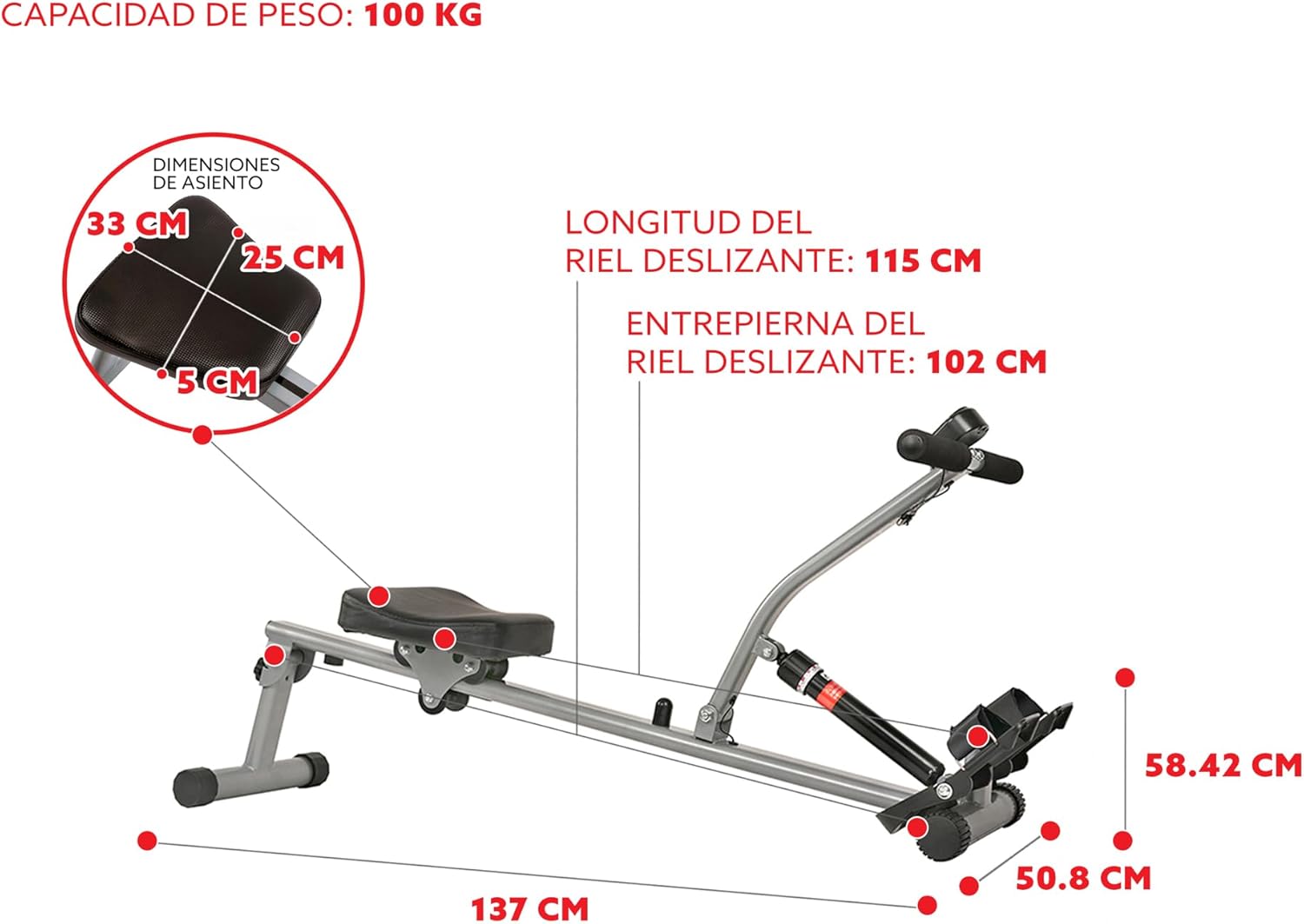 Sunny Health & Fitness Compact Adjustable Rowing Machine with 12 Levels of Resistance for Complete Body Workouts and Optional Free SunnyFit App Enhanced Connectivity wourant