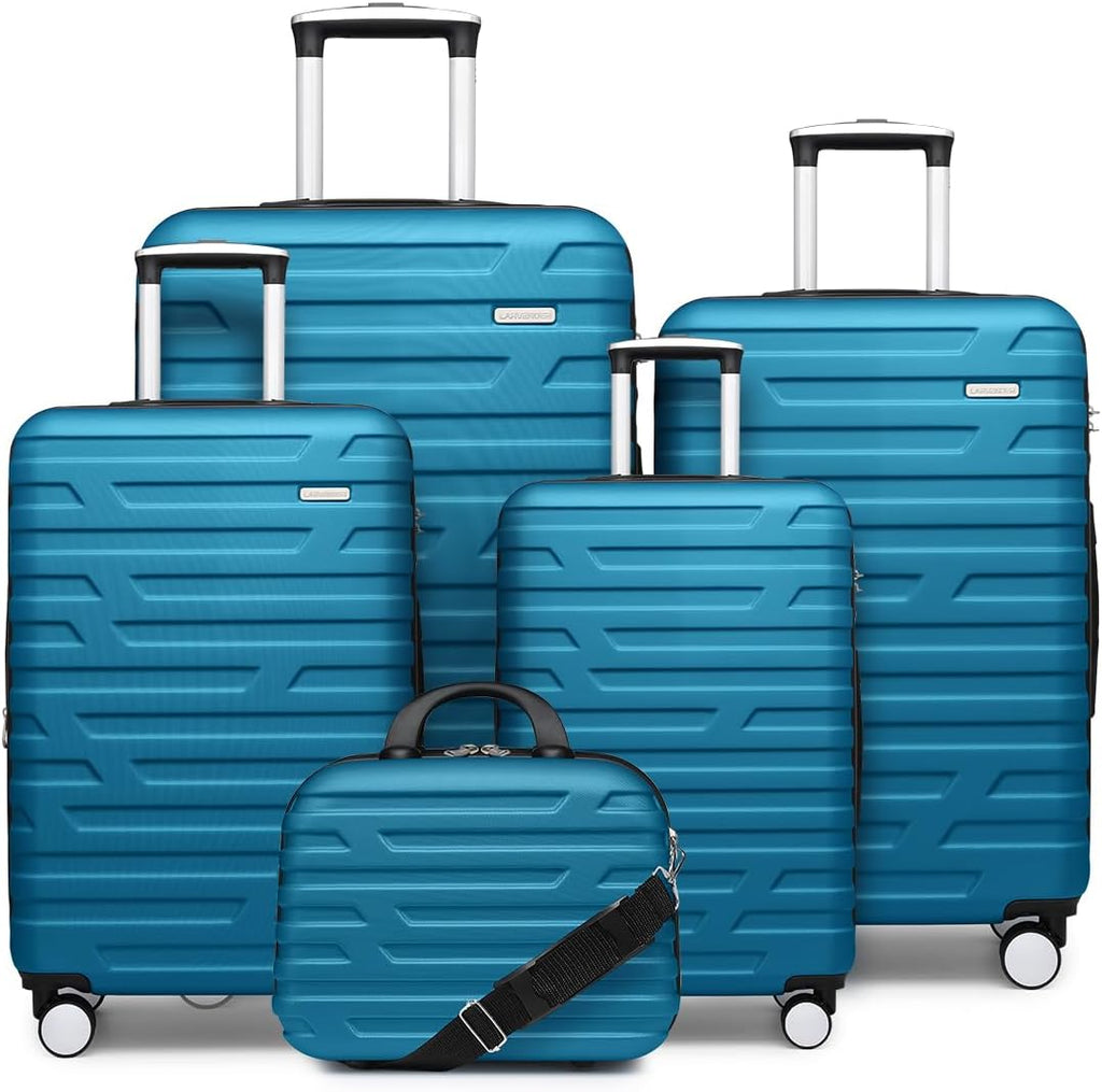 Luggage 6-piece hardshell expandable suitcase lightweight travel carry-on luggage set wourant