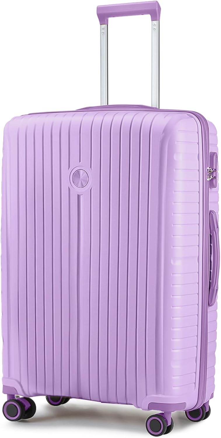 5-piece PP hardshell lightweight travel carry-on luggage set with dual spinner wheels and TSA lock wourant