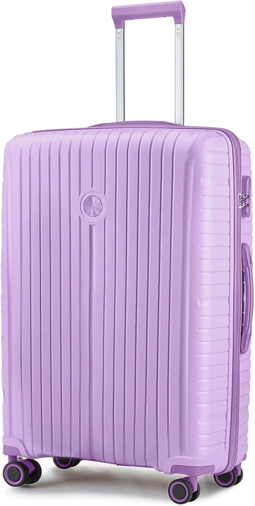 5-piece PP hardshell lightweight travel carry-on luggage set with dual spinner wheels and TSA lock wourant